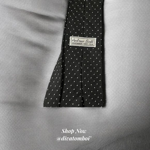Other - Andrew Scott Black Silk Tie